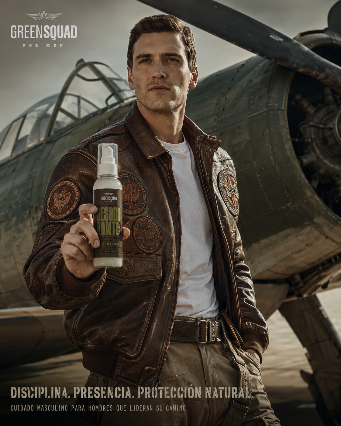 Desodorante en Gel de Alumbre para Hombre | GREEN SQUAD 125 ml